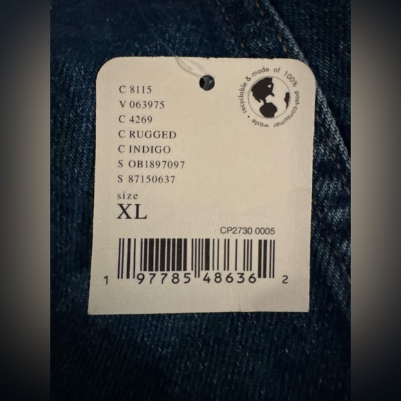 Free People We The Free All In Denim Jacket NWT Size XL - Picture 10 of 11